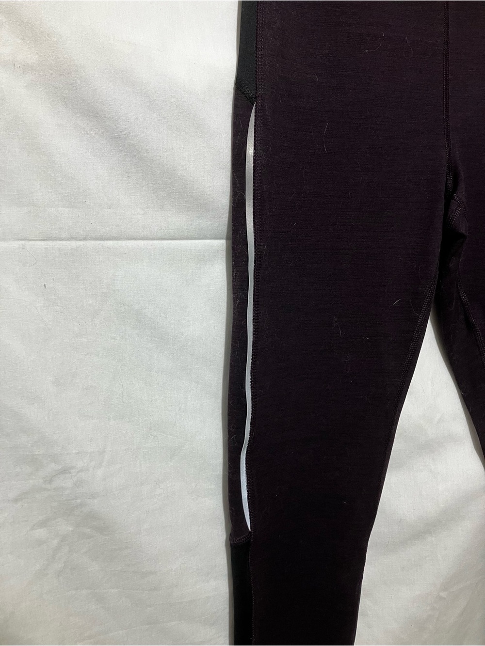 Athletic Works Black Leggings with Silver Reflective Trim - Picture 2 of 5